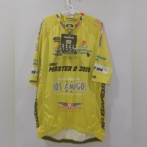 NWT Velocé Mens Green Overprint Short Sleeve Cycling Full Zip Jersey Size L